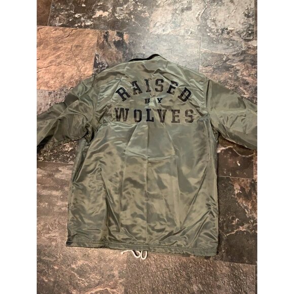 Raised by Wolves Olive Drab College Coaches Jacket - Picture 7 of 8
